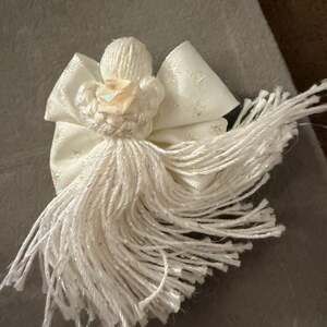 Fabric Angel Brooch Pin Vintage Christmas